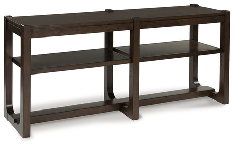 Furniture City Houma - Ashley Furniture - Breckington Sofa Table - Sofa Table / Dark Brown - T856-4