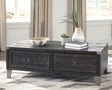 Furniture City Houma - Ashley Furniture - Todoe Coffee Table with Lift Top - Lift Top Cocktail Table / Dark Gray - T901-9