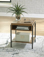 Furniture City Houma - Ashley Furniture - Fridley End Table - Rectangular End Table / Brown/Black - T964-3