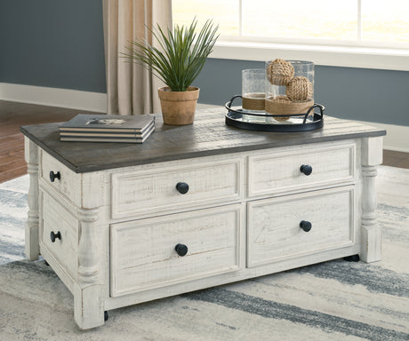 Furniture City Houma - Ashley Furniture - Havalance Lift-Top Coffee Table - Lift Top Cocktail Table / White/Gray - T994-20