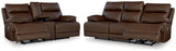 Furniture City Houma - Ashley Furniture - VonRyan Power Reclining Sofa and Loveseat - Power Reclining Sofa and Loveseat / Tobacco - U10400U1