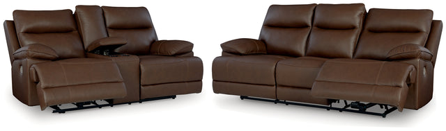 Furniture City Houma - Ashley Furniture - VonRyan Power Reclining Sofa and Loveseat - Power Reclining Sofa and Loveseat / Tobacco - U10400U1