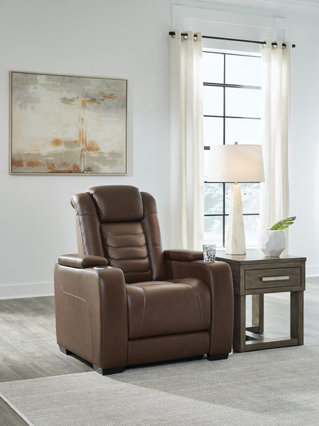 Furniture City Houma - Ashley Furniture - High Impact Power Recliner - PWR Recliner/ADJ Headrest / Tobacco - U1060113