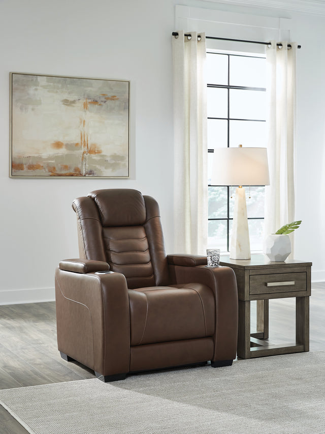 Furniture City Houma - Ashley Furniture - High Impact Power Recliner - PWR Recliner/ADJ Headrest / Tobacco - U1060113