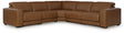 Furniture City Houma - Ashley Furniture - Magic Man 5-Piece Power Reclining Sectional - 5-Piece Power Reclining Sectional / Caramel - PCU10700S7