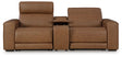 Furniture City Houma - Ashley Furniture - Magic Man 2-Piece Power Reclining Sectional Loveseat with Console - 2-Piece Power Reclining Sectional Loveseat with Console / Caramel - PCU10700S3