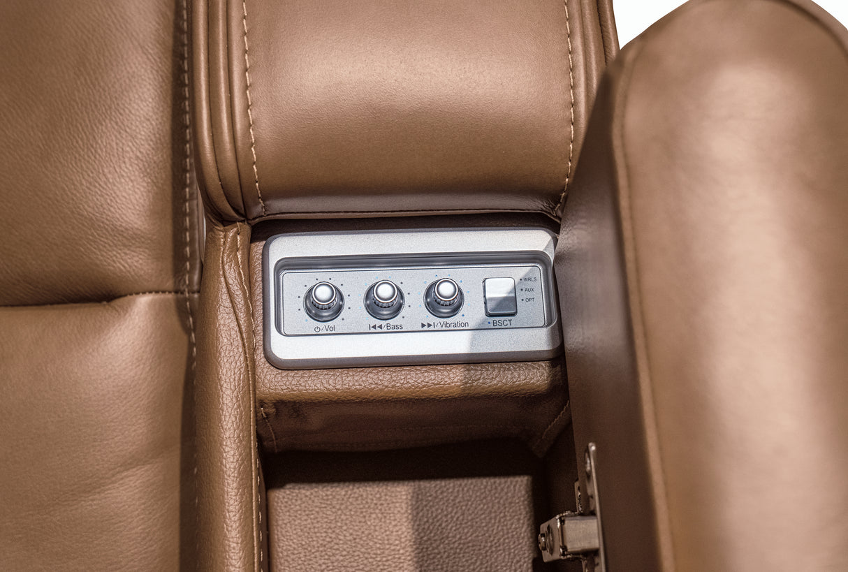 Knightington Power Reclining Loveseat with Audio Seating