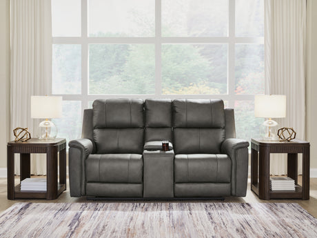 Furniture City Houma - Ashley Furniture - Bleckley Power Reclining Loveseat with Console - PWR REC Loveseat/CON/ADJ HDRST - PCU1200018