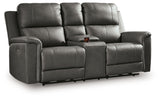 Bleckley Power Reclining Loveseat with Console