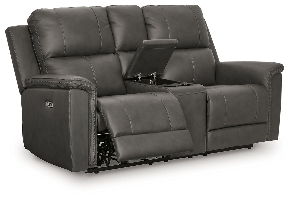 Bleckley Power Reclining Loveseat with Console