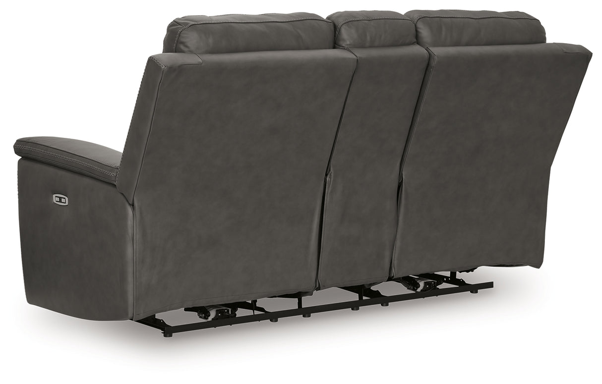 Bleckley Power Reclining Loveseat with Console