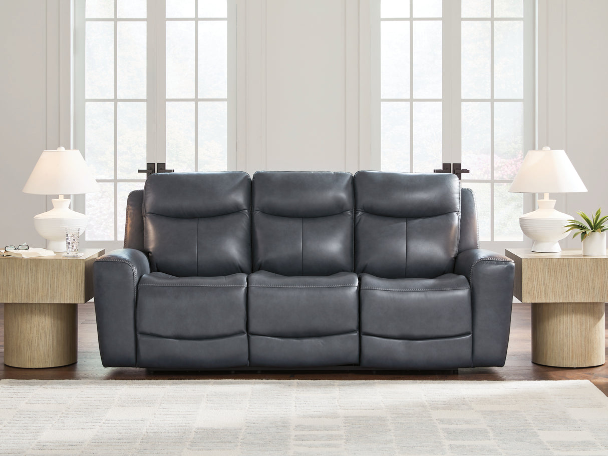 Furniture City Houma - Ashley Furniture - Next Move Living Room - PWR REC Sofa with ADJ Headrest / Admiral - PCU1210015