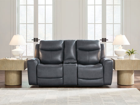 Furniture City Houma - Ashley Furniture - Next Move Living Room - PWR Recliner/ADJ Headrest / Mahogany - PCU1210213
