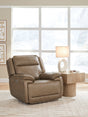 Furniture City Houma - Ashley Furniture - Glencroft Power Recliner - PWR Recliner/ADJ Headrest - PCU1240013