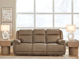 Furniture City Houma - Ashley Furniture - Glencroft Power Reclining Sofa - PWR REC Sofa with ADJ Headrest - PCU1240015