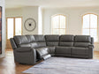 Furniture City Houma - Ashley Furniture - 5Z - Pittson 5-Piece Power Reclining Sectional - 5-Piece Power Reclining Sectional - PCU12600S4