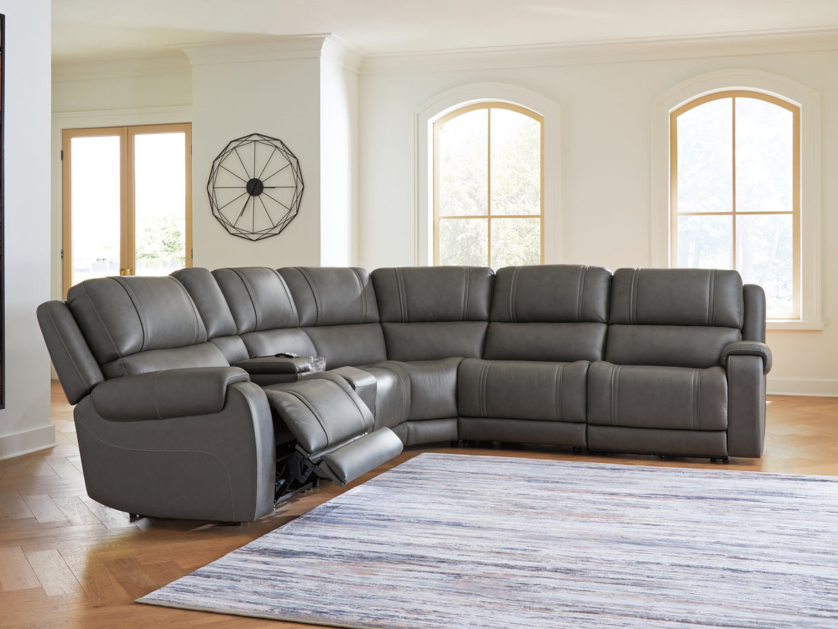 Furniture City Houma - Ashley Furniture - 5Z - Pittson 6-Piece Power Reclining Sectional - 6-Piece Power Reclining Sectional - PCU12600S5