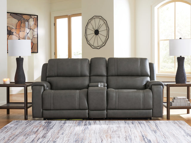 Furniture City Houma - Ashley Furniture - 5Z - Pittson 3-Piece Power Reclining Sectional Loveseat with Console - 3-Piece Power Reclining Sectional Loveseat with Console - PCU12600S2