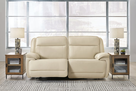 Furniture City Houma - Ashley Furniture - Double Deal 2-Piece Power Reclining Loveseat Sectional - 2-Piece Power Reclining Loveseat Sectional / Almond - U13001S3