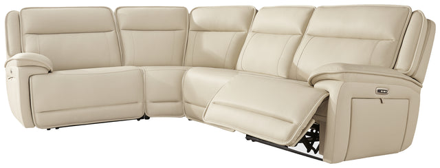 Furniture City Houma - Ashley Furniture - Double Deal 4-Piece Reclining Sectional - 4-Piece Reclining Sectional / Almond - U13001S6