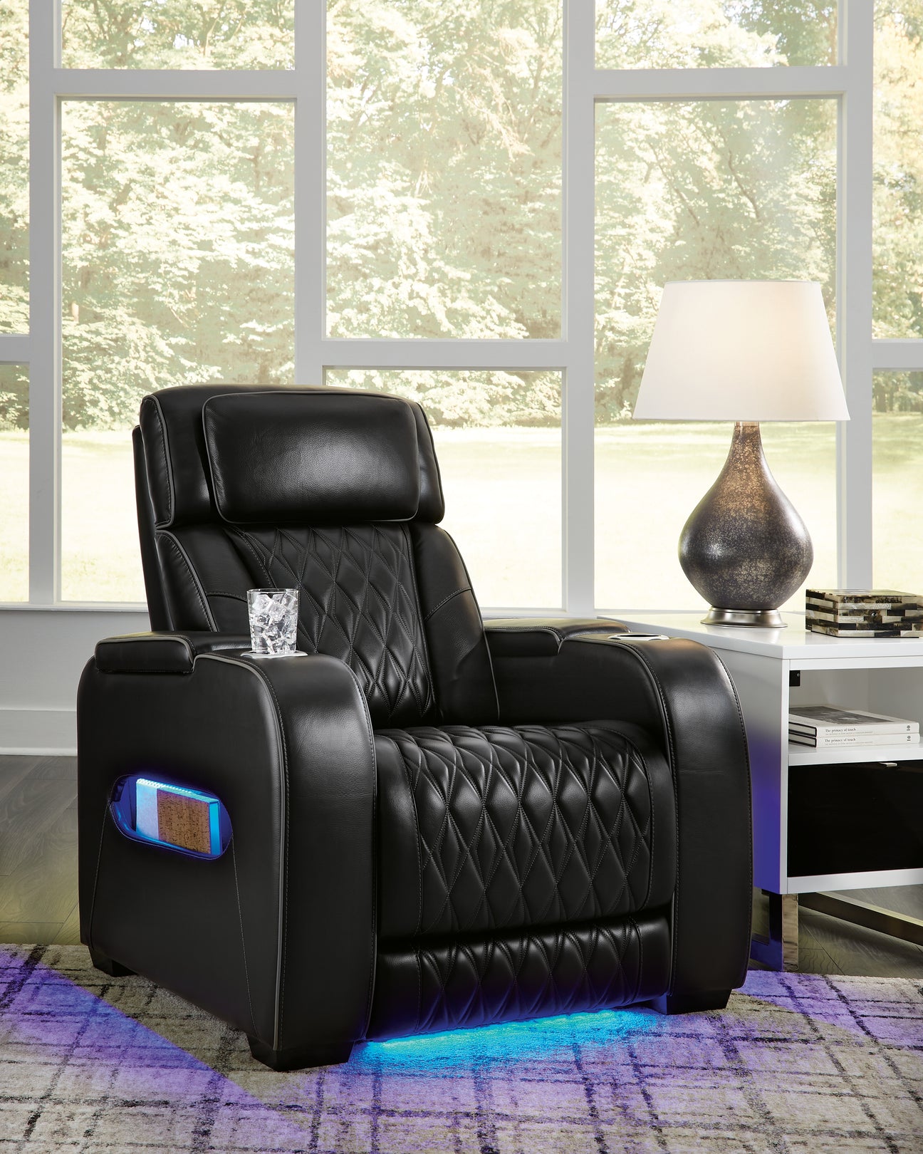 Furniture City Houma - Ashley Furniture - Boyington Power Recliner - PWR Recliner/ADJ Headrest / Black - U2710613