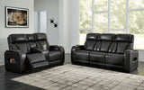 Furniture City Houma - Ashley Furniture - Boyington Power Reclining Sofa and Loveseat - Power Reclining Sofa and Loveseat / Black - U27106U1
