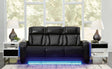 Furniture City Houma - Ashley Furniture - Boyington Power Reclining Sofa - PWR REC Sofa with ADJ Headrest / Black - U2710615