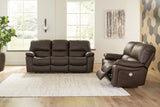 Furniture City Houma - Ashley Furniture - Leesworth Power Reclining Sofa and Loveseat - Power Reclining Sofa and Loveseat - U43808U1