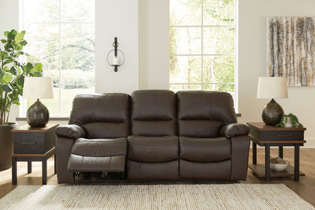 Furniture City Houma - Ashley Furniture - Leesworth Power Reclining Sofa - Reclining Power Sofa / Ocean - U4380987