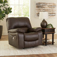 Furniture City Houma - Ashley Furniture - Leesworth Power Recliner - Power Rocker Recliner / Dark Brown - U4380898