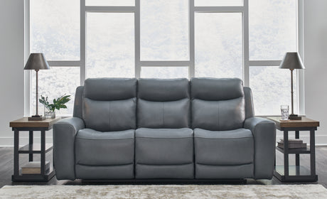 Furniture City Houma - Ashley Furniture - Mindanao Power Reclining Sofa - PWR REC Sofa with ADJ Headrest / Coconut - U5950515