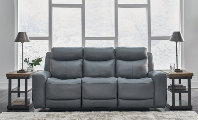 Furniture City Houma - Ashley Furniture - Mindanao Power Reclining Sofa - PWR REC Sofa with ADJ Headrest / Coconut - U5950515