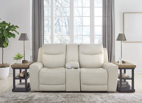 Furniture City Houma - Ashley Furniture - Mindanao Power Reclining Loveseat with Console - PWR REC Loveseat/CON/ADJ HDRST - U5950518