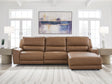 Furniture City Houma - Ashley Furniture - DeepWakes 3-Piece Reclining Sofa Chaise - 3-Piece Reclining Sofa Chaise - PCU62606S22