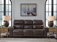 Furniture City Houma - Ashley Furniture - Crossplex Power Reclining Sofa - PWR REC Sofa with ADJ Headrest / Smoke - PCU6450615