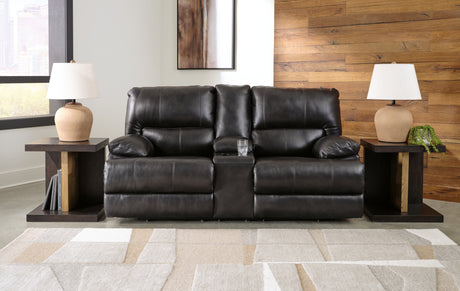 Furniture City Houma - Ashley Furniture - Mountainous Power Reclining Loveseat - PWR REC Loveseat/CON/ADJ HDRST / Eclipse - U6580118