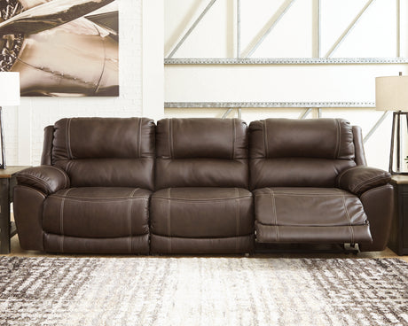 Furniture City Houma - Ashley Furniture - Dunleith 3-Piece Power Reclining Sofa - 3-Piece Power Reclining Sofa / Chocolate - U71604S5