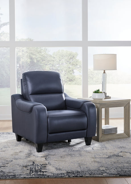 Furniture City Houma - Ashley Furniture - Mercomatic Living Room - PWR Recliner/ADJ Headrest / Ocean - U7531113