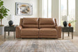 Furniture City Houma - Ashley Furniture - Trasimeno Power Reclining Sofa - 2 Seat PWR REC Sofa ADJ HDREST / Caramel - U8281547