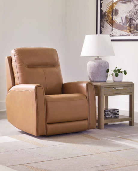 Furniture City Houma - Ashley Furniture - Tryanny Living Room - PWR REC Loveseat/ADJ Headrest / Butterscotch - U9370414