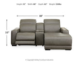 Correze 3-Piece Power Reclining Sectional with Chaise