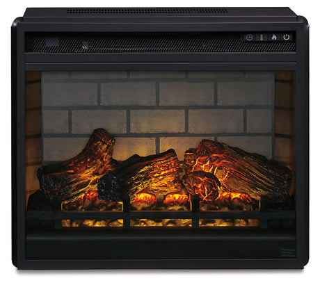 Furniture City Houma - Ashley Furniture - Entertainment Accessories Electric Infrared Fireplace Insert - Electric Infrared Fireplace Insert / Black - W100-101