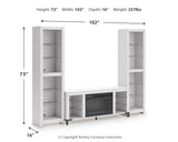 Brollevi 3-Piece Entertainment Center