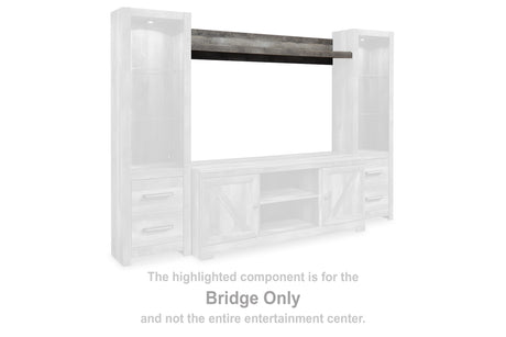 Furniture City Houma - Ashley Furniture - Wynnlow Entertainment Center - 4-Piece Entertainment Center / Gray - W440W2