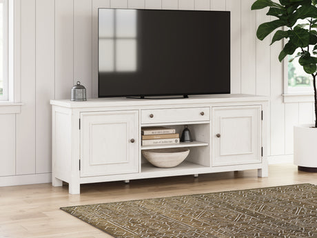 Furniture City Houma - Ashley Furniture - Robbinsdale 72" TV Stand - 72" / Antique White - W742-68