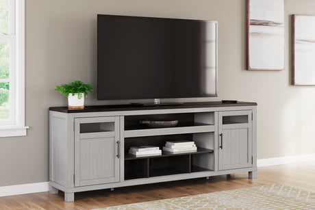 Furniture City Houma - Ashley Furniture - Darborn 88" TV Stand - 88" / Gray/Brown - W796-68