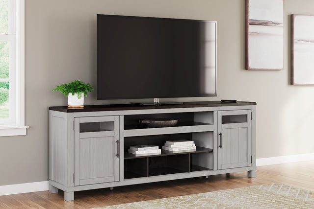 Furniture City Houma - Ashley Furniture - Darborn 88" TV Stand - 88" / Gray/Brown - W796-68