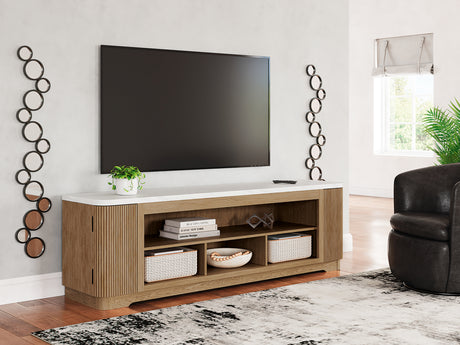 Furniture City Houma - Ashley Furniture - Camdill 80" TV Stand - 80" / Light Brown - W808-68