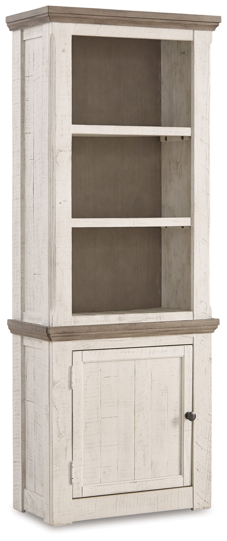 Furniture City Houma - Ashley Furniture - Havalance Left Pier Cabinet - Left Pier Cabinet / Two-tone - W814-33