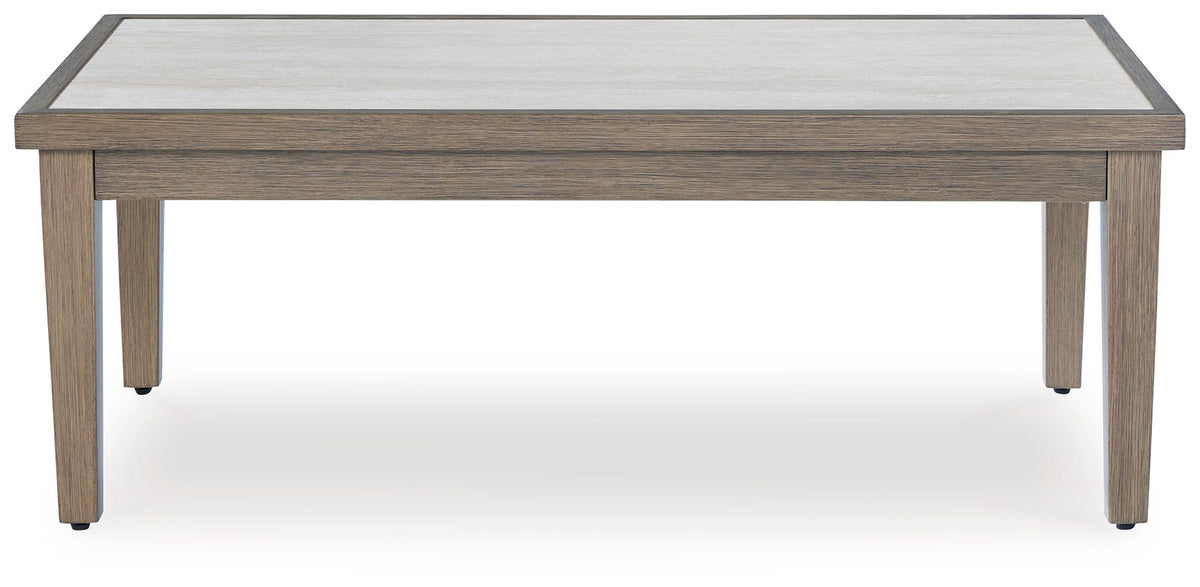 Rainier Ranch - Rectangular Cocktail Table - Brown / Beige